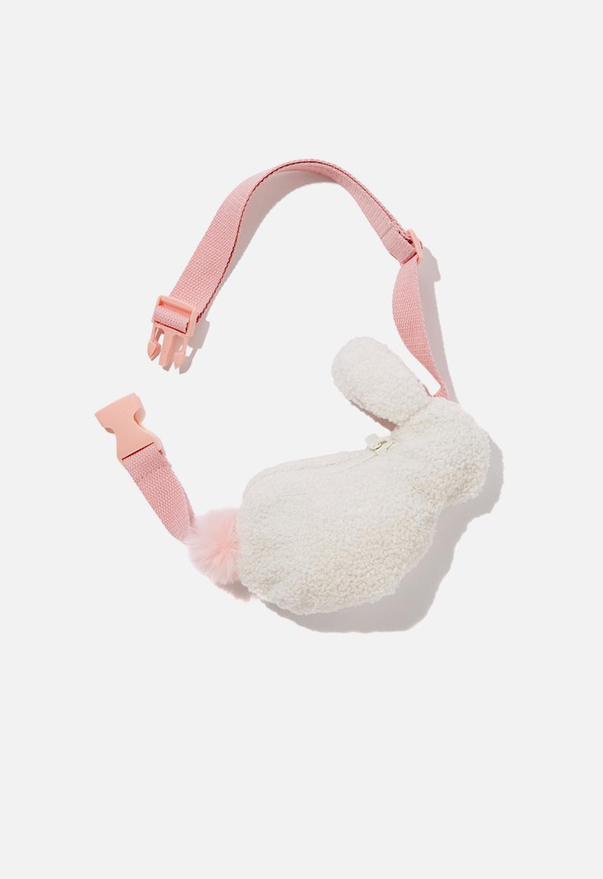 Cotton On - Fashion belt bunny bag - pink & white