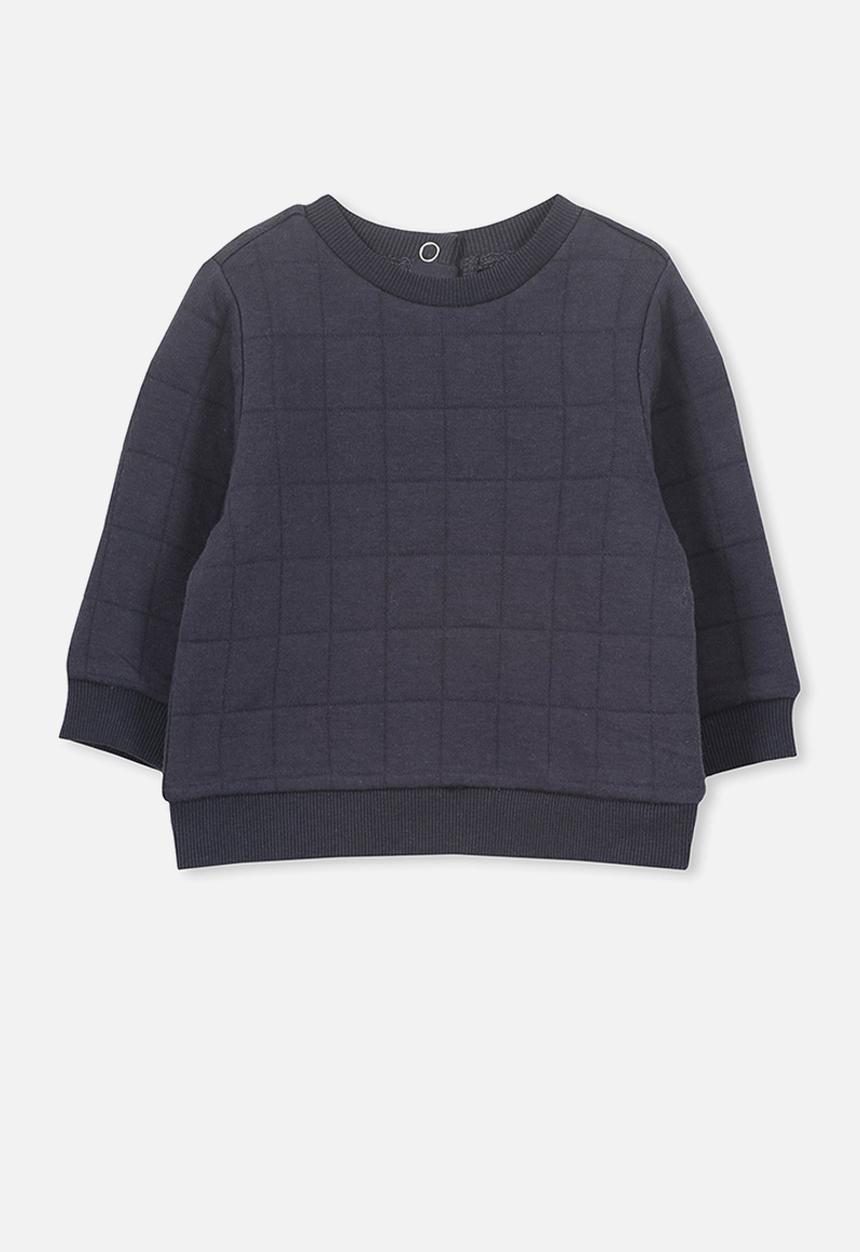 Cotton On - Scout quilted sweater - navy