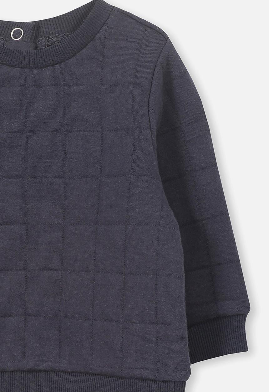 Cotton On - Scout quilted sweater - navy