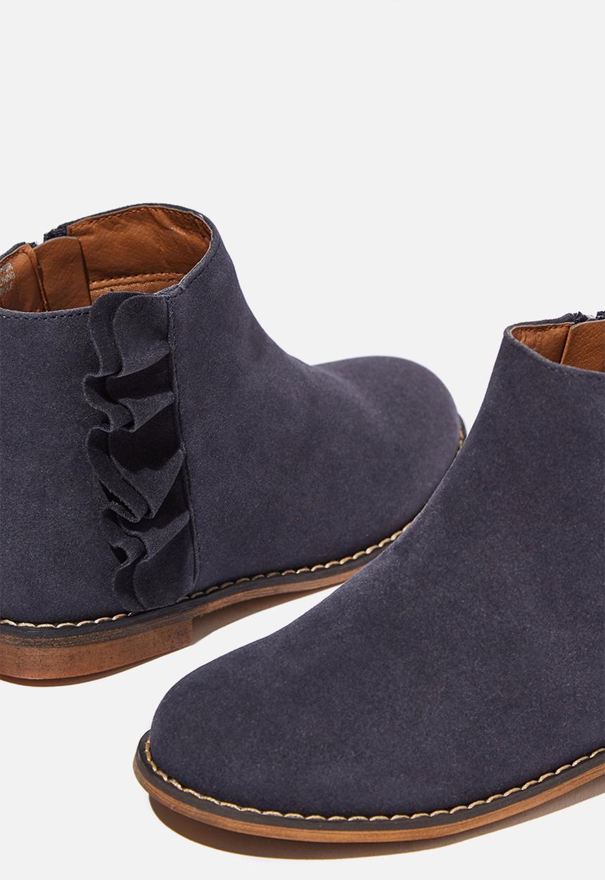 Cotton On - Ruffle ankle boot - navy