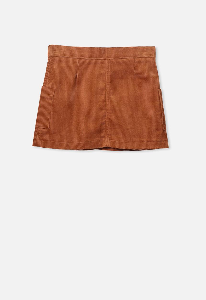 Cotton On - Rose cord skirt - brown