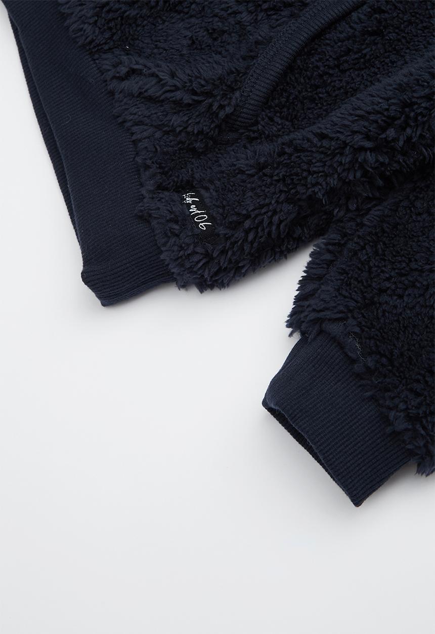 Cotton On - Teddy hooded fleece - navy