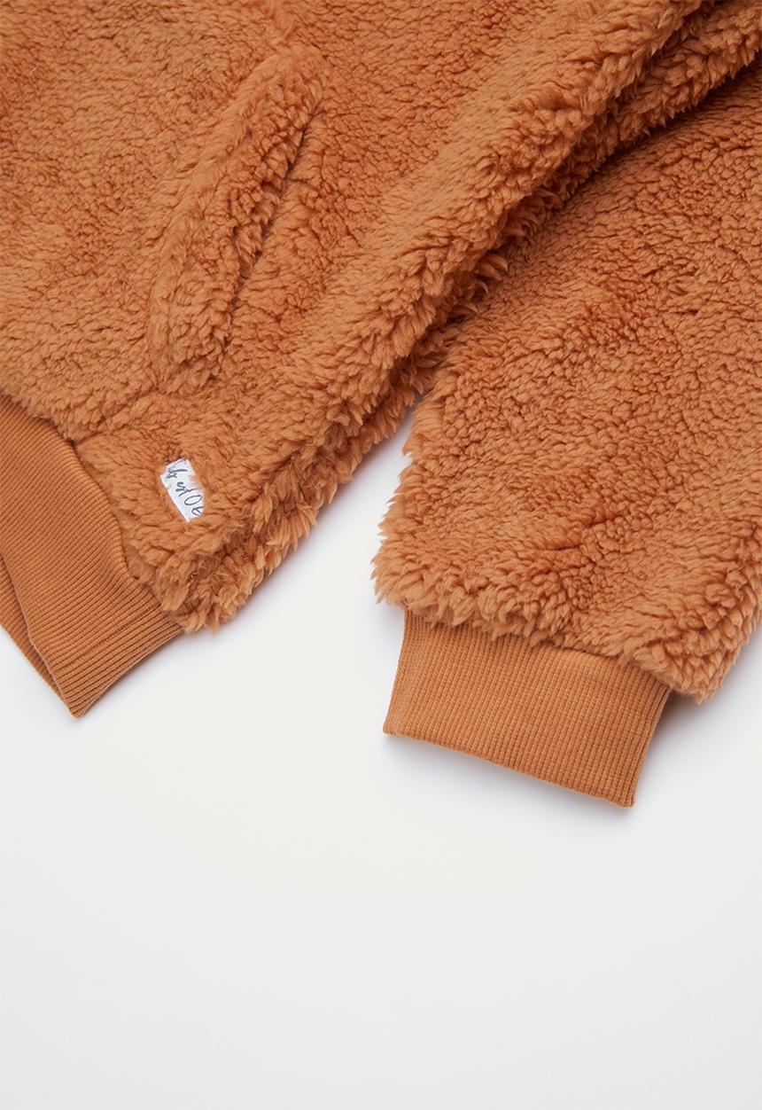 Cotton On - Talita teddy hooded fleece - brown