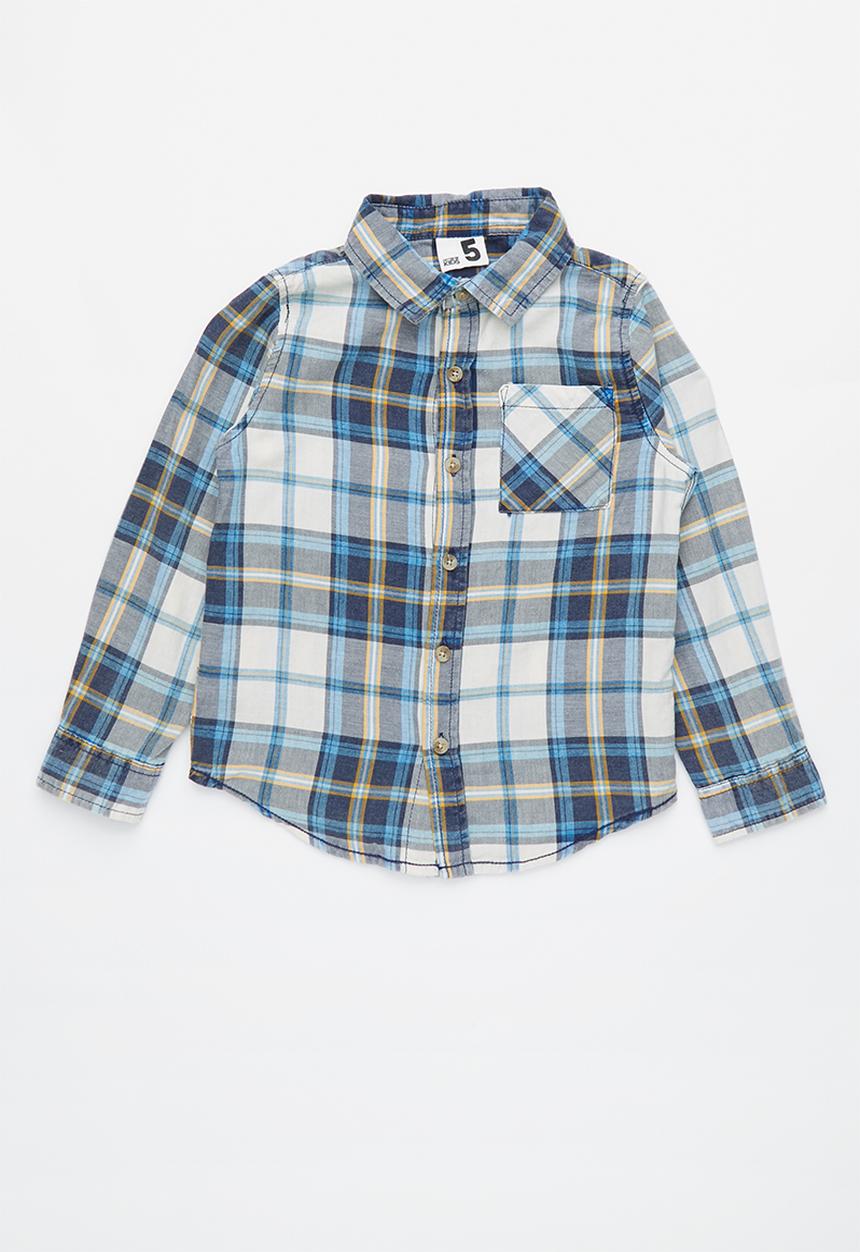 Cotton On - Noah long sleeve check shirt - multi