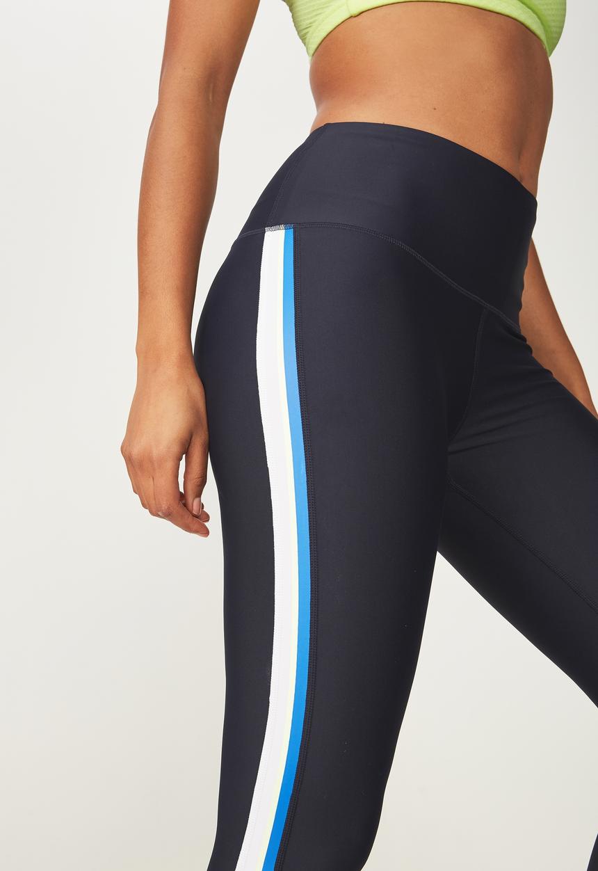 Cotton On - Ultra highwaisted 7/8 tight - navy & white 
