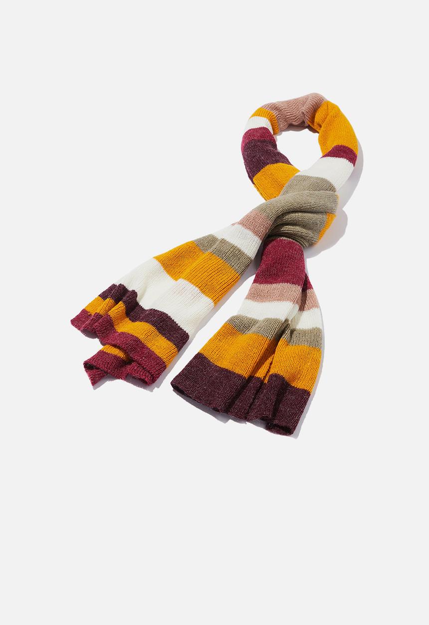 Cotton On - Autumn stripe rib scarf - multi