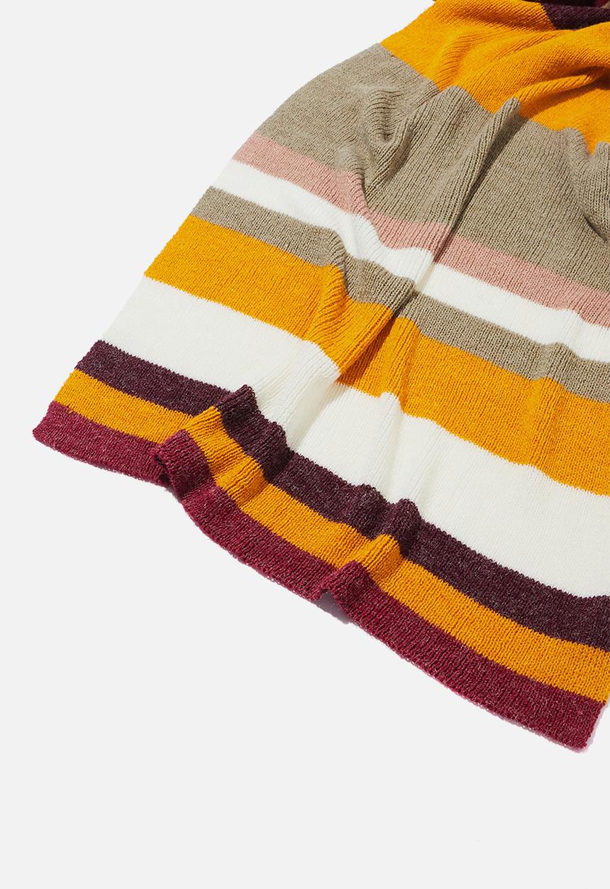 Cotton On - Autumn stripe rib scarf - multi