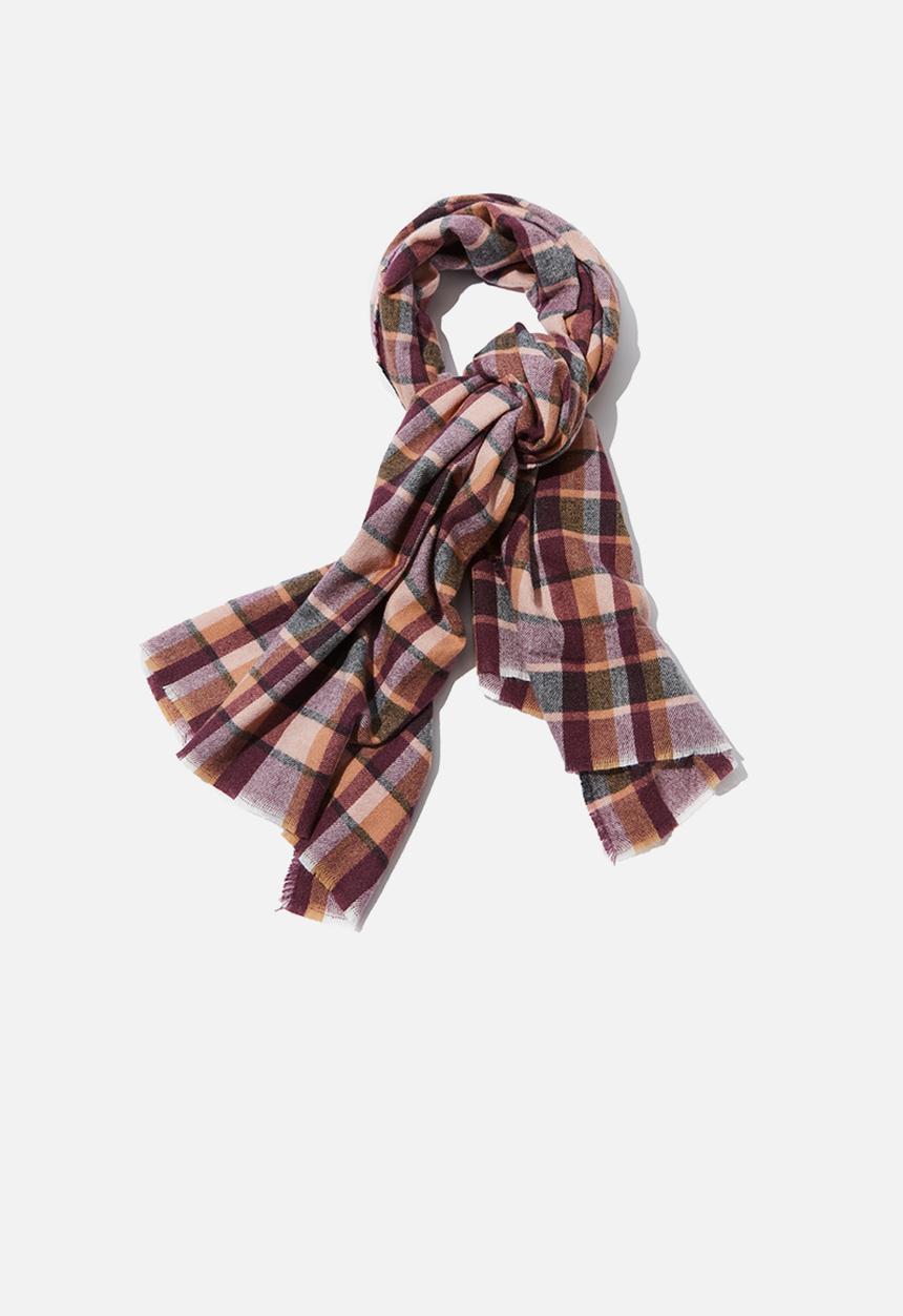 Cotton On - Lexi mid weight check scarf - multi 
