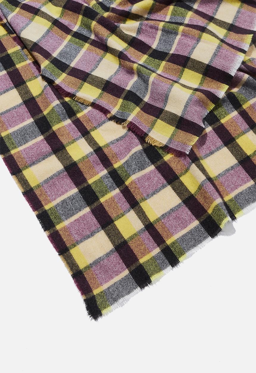 Cotton On - Lexi mid weight check scarf - multi 