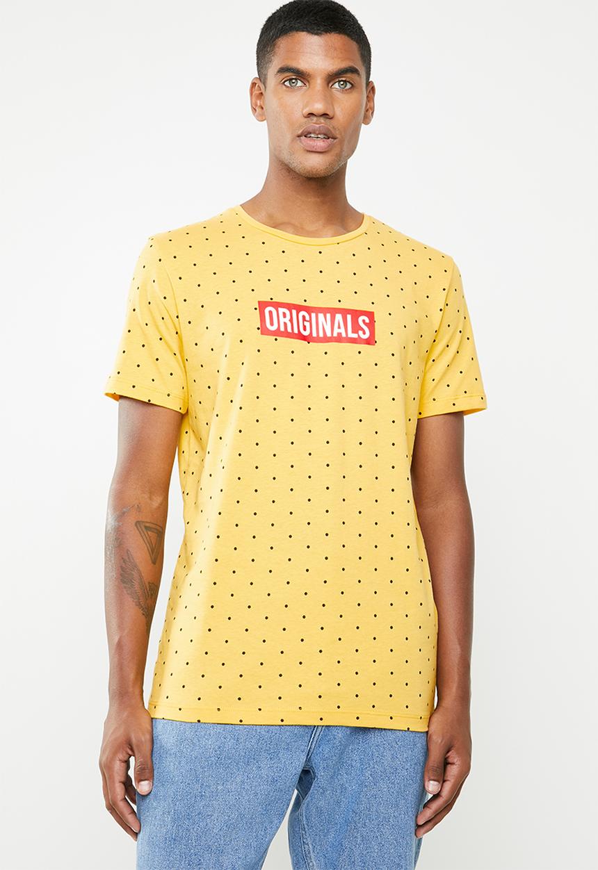Jack & Jones - Polka short sleeve T-shirt - yellow