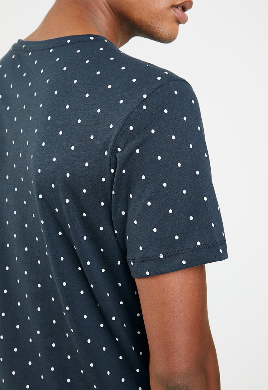 Jack & Jones - Polka short sleeve T-shirt - navy