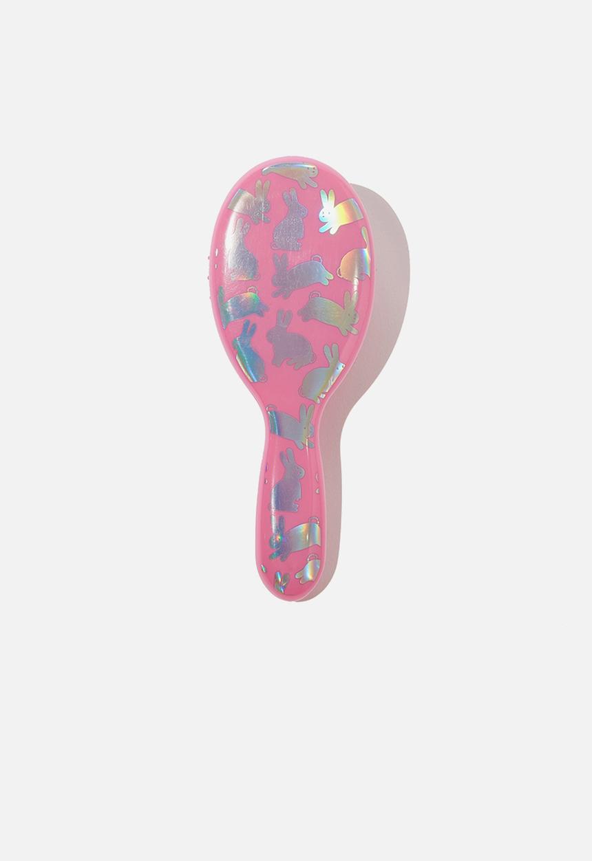 Cotton On - Knot messy hair brush - pink & blue