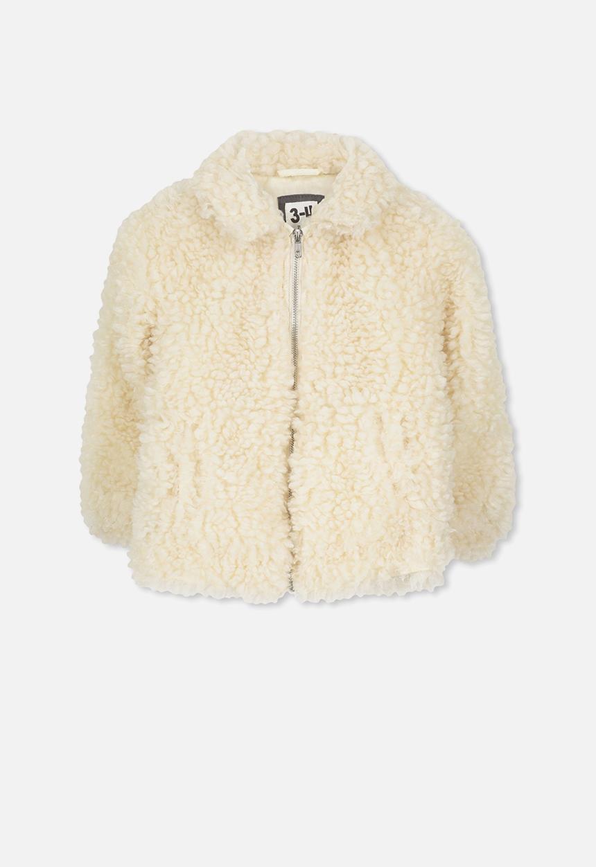 Cotton On - Tash teddy slouch jacket - cream