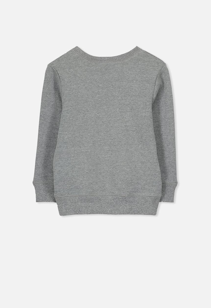 Cotton On - Lachy chill out crew jumper - grey