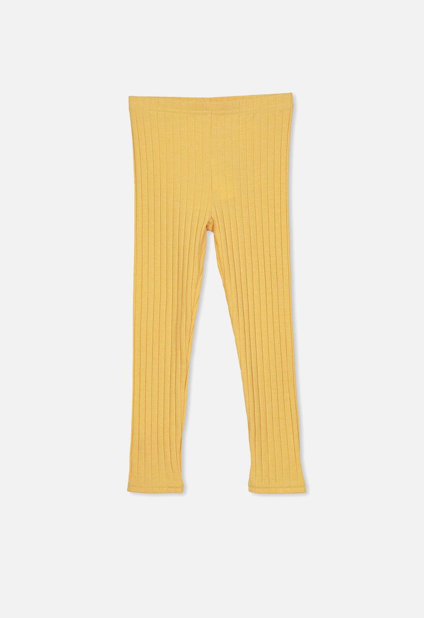 Cotton On - Huggie chunky rib tights - yellow