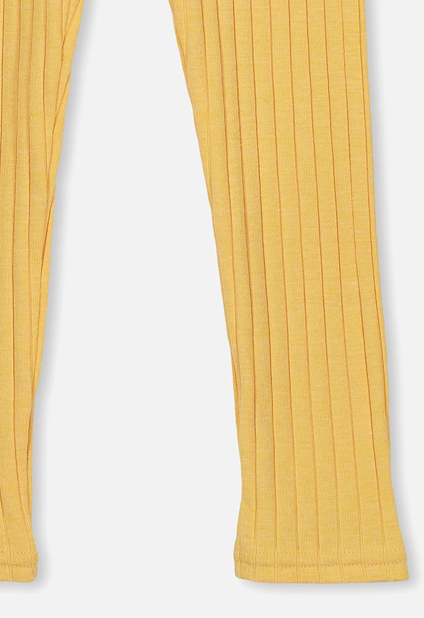 Cotton On - Huggie chunky rib tights - yellow