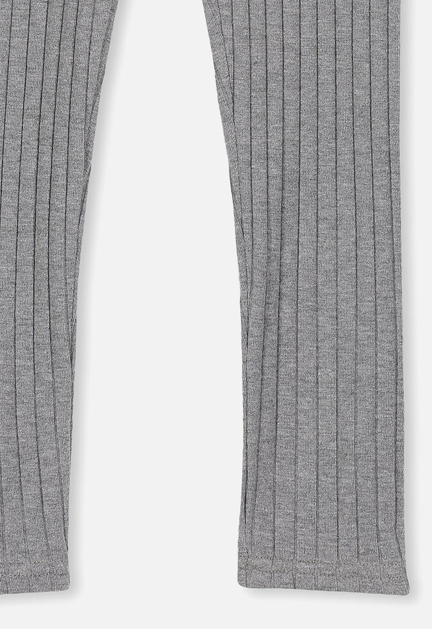 Cotton On - Huggie chunky rib tights - grey