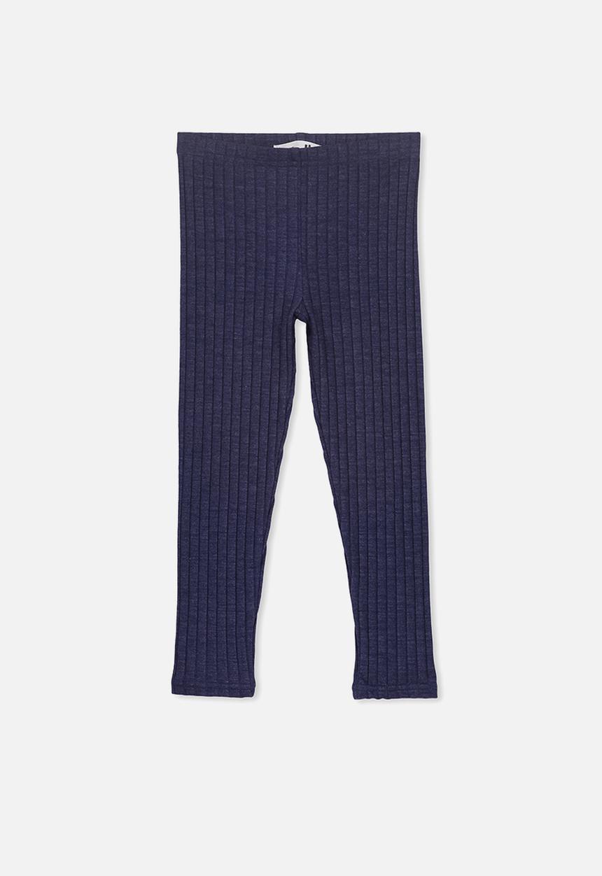 Cotton On - Huggie chunky rib tights - navy