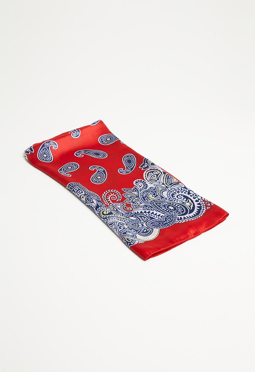 Joy Collectables - Miranda paisley scarf - red & blue