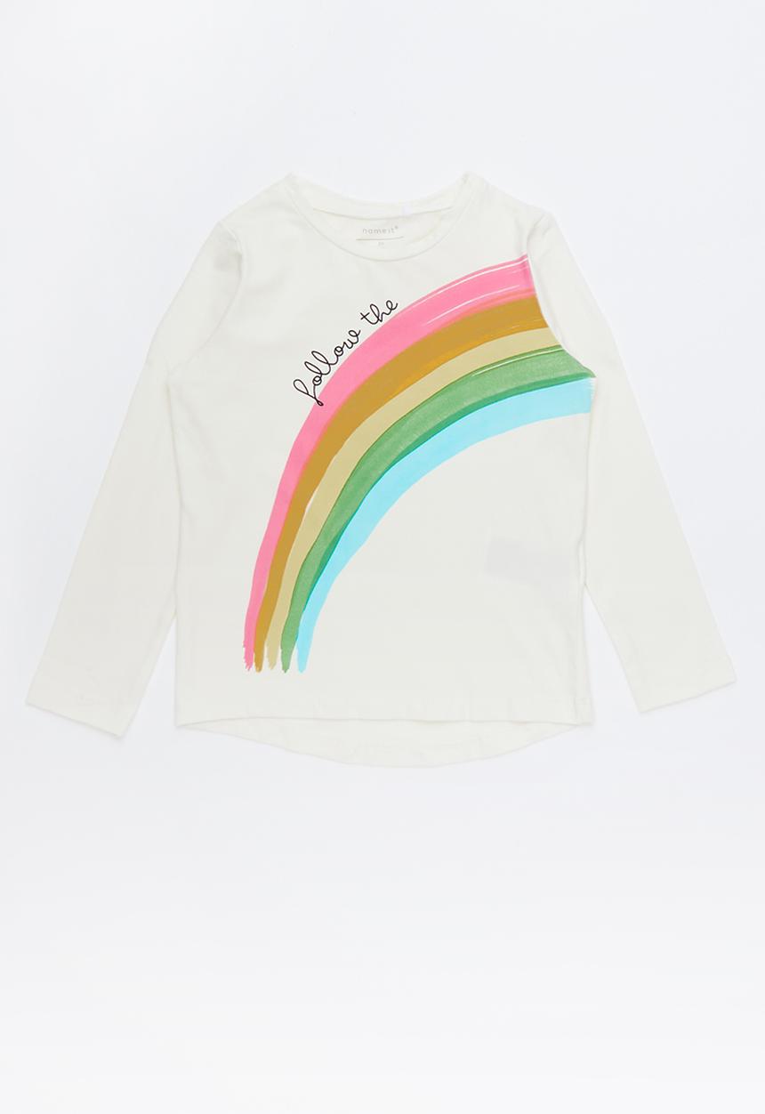 Name It - Frodina ls rainbow print - multi