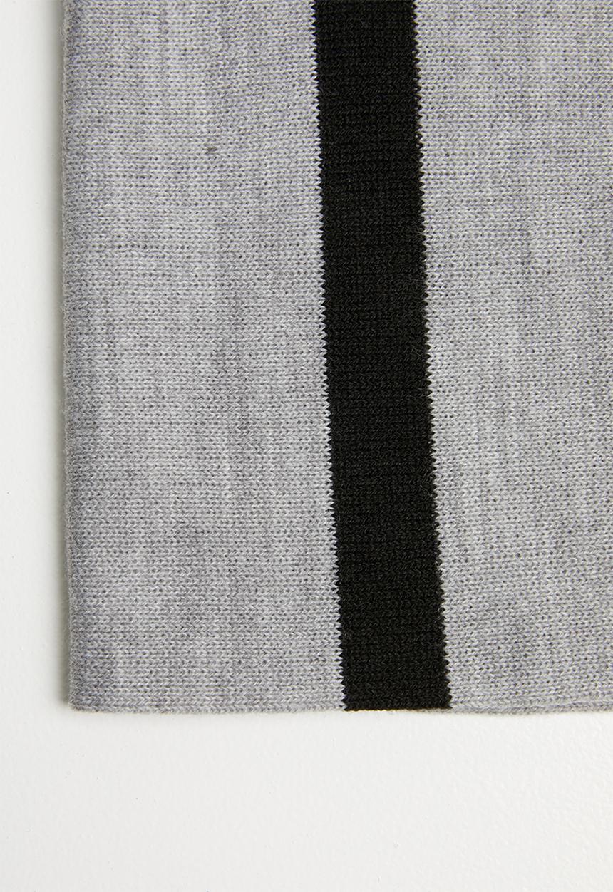 Superbalist - Striped snood - grey & black