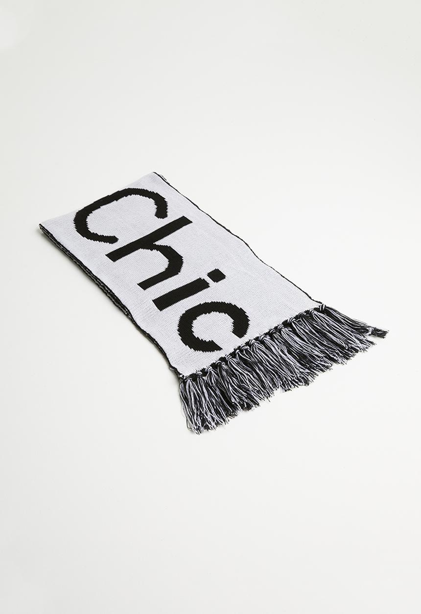 Superbalist - Slogan scarf - black & white
