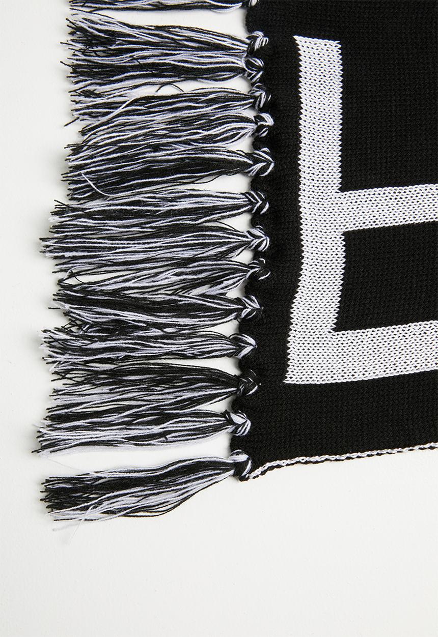 Superbalist - Slogan scarf - black & white