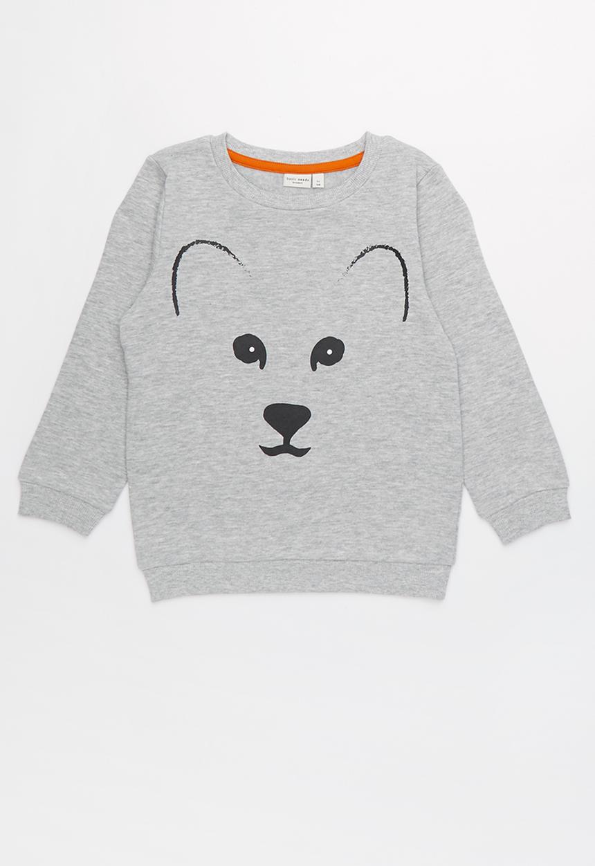 Name It - Kids girls fred sweat top - grey 