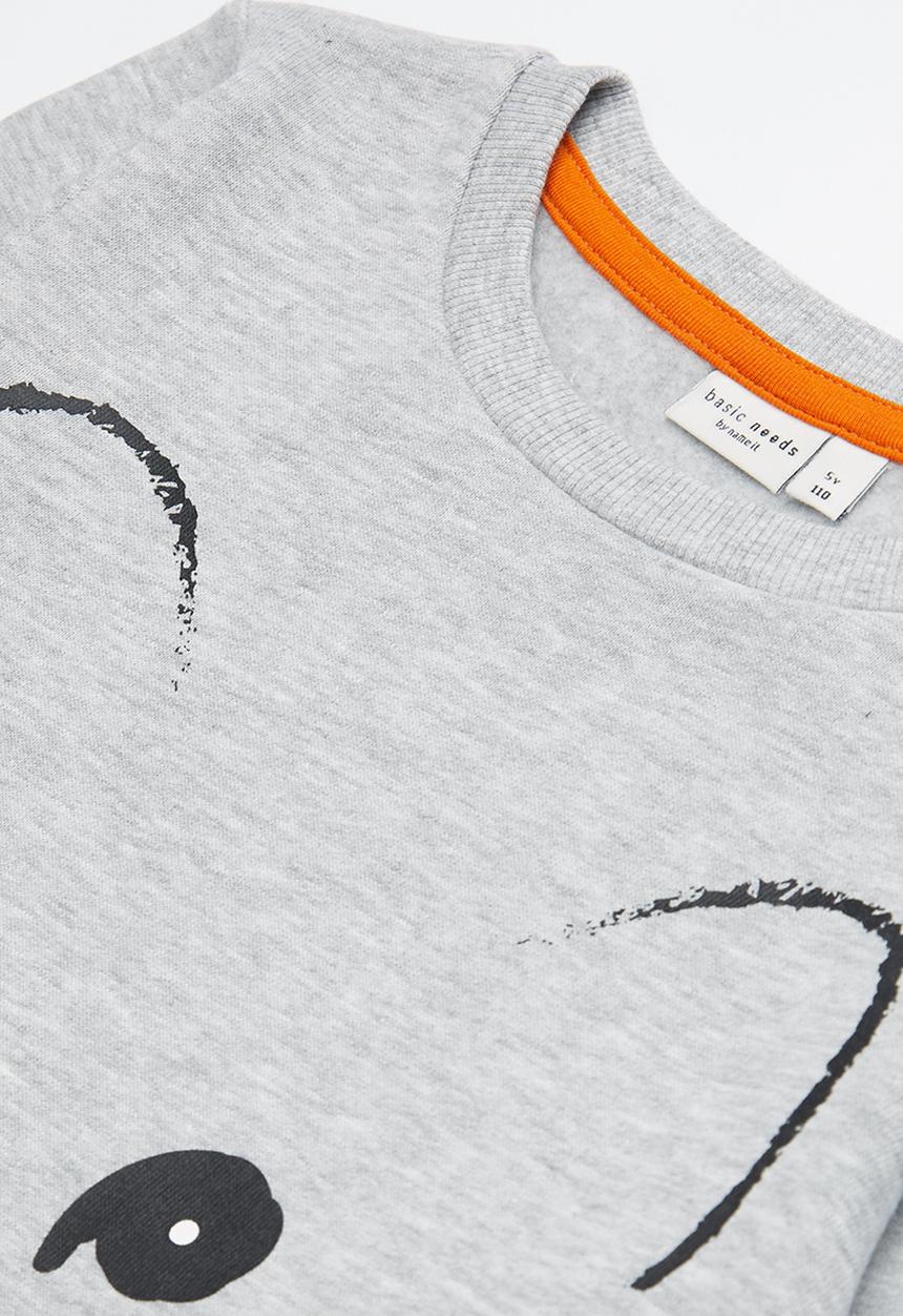 Name It - Kids girls fred sweat top - grey 