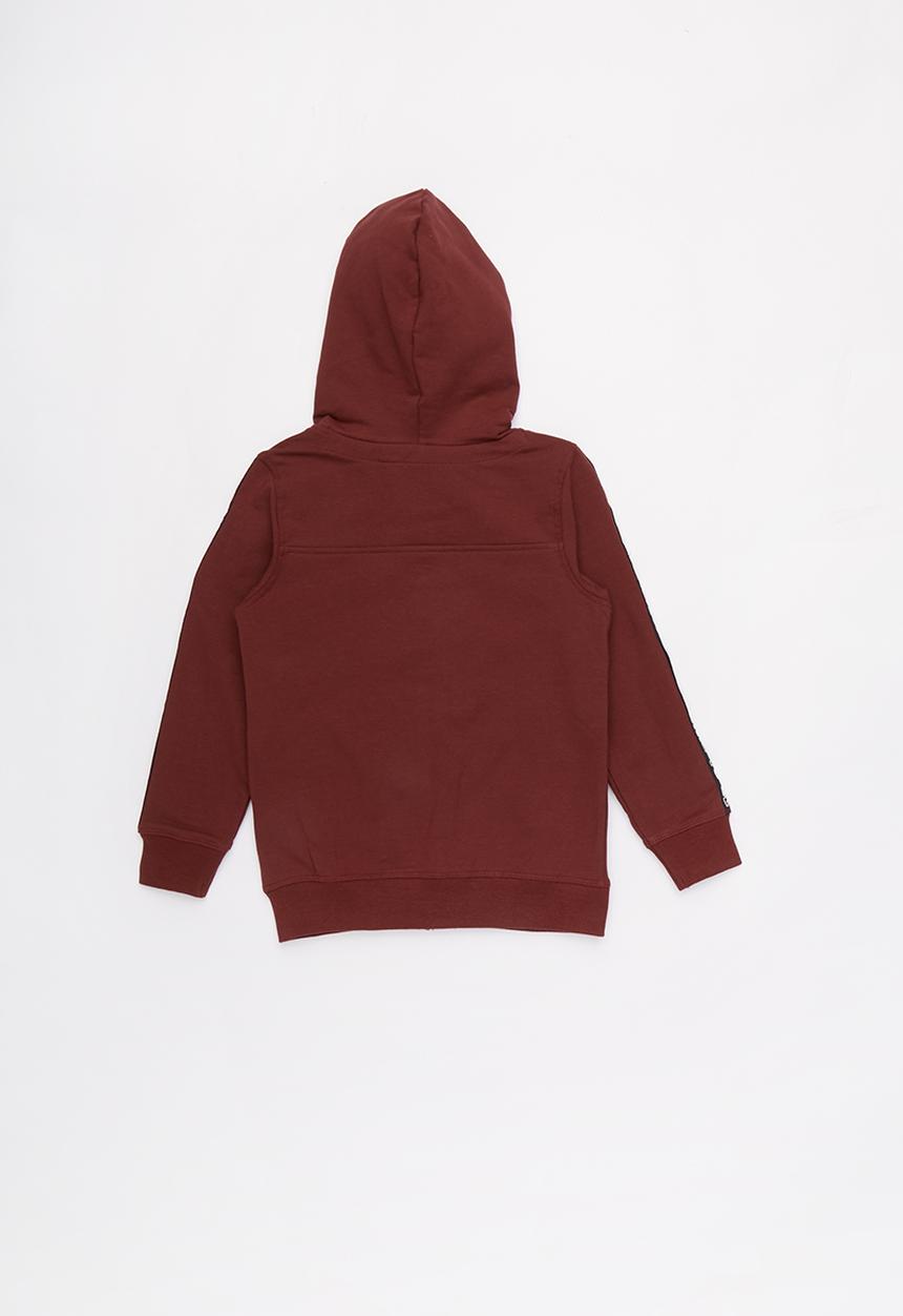 Name It - Kids boys zip through hoodie - burgundy