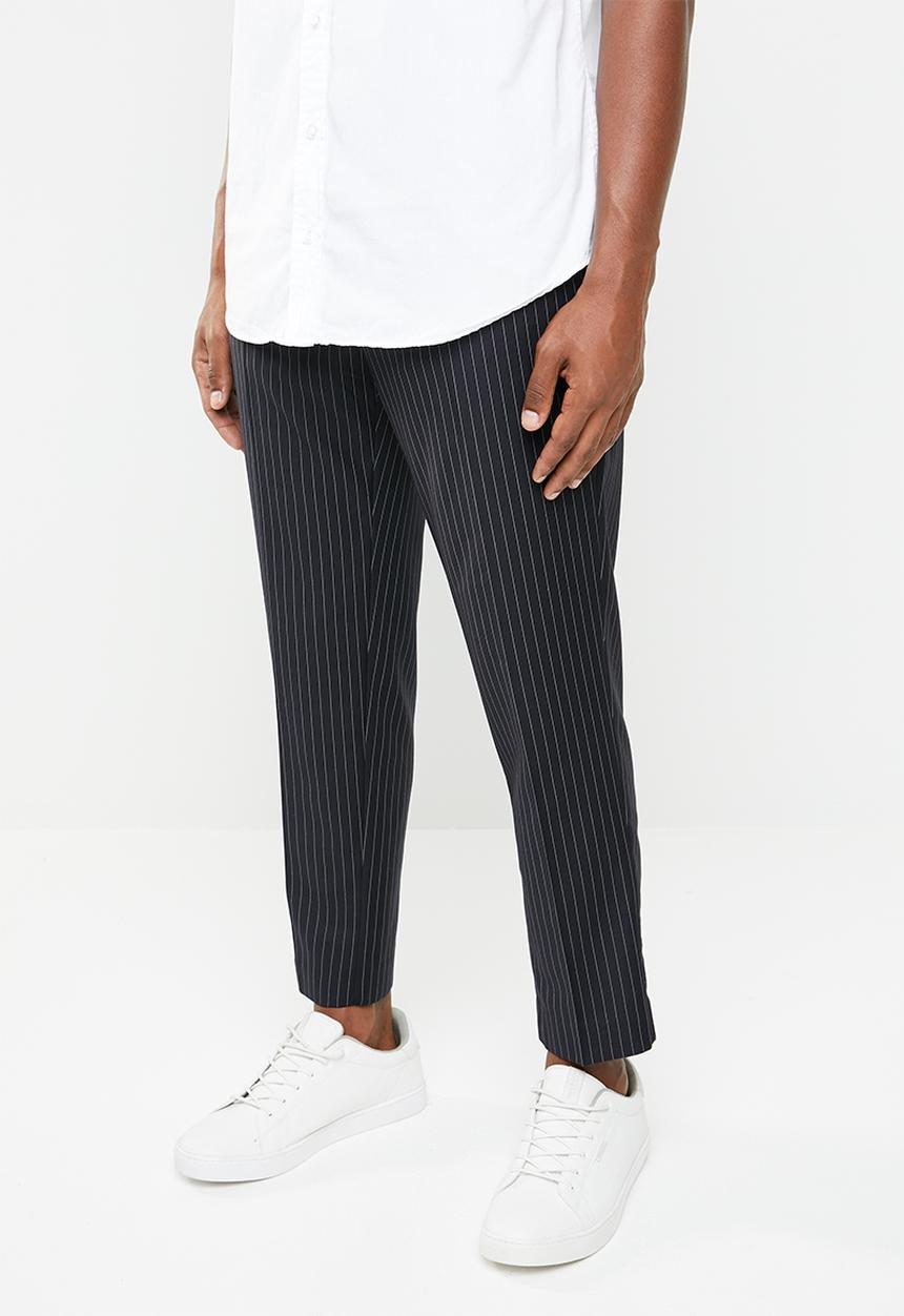 New Look - Pinstripe chino - navy