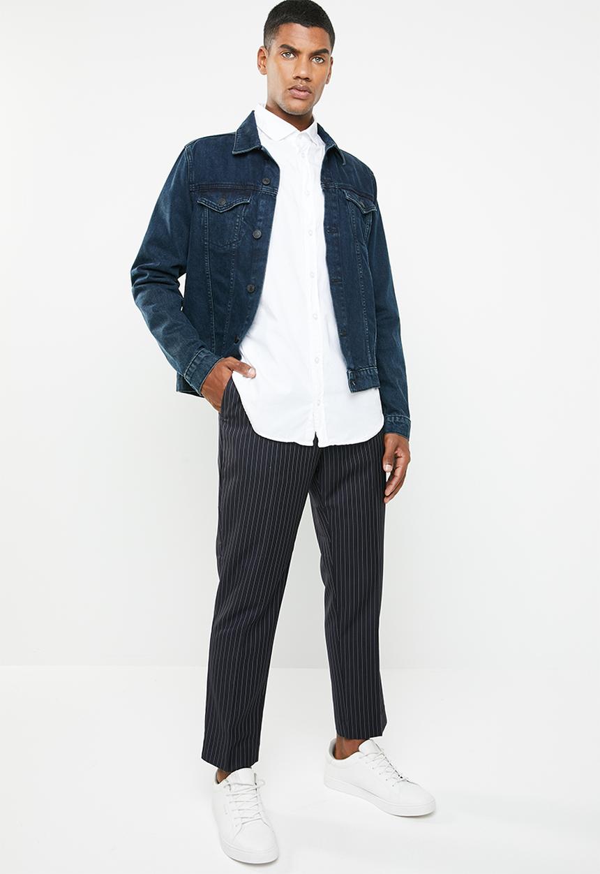 New Look - Pinstripe chino - navy