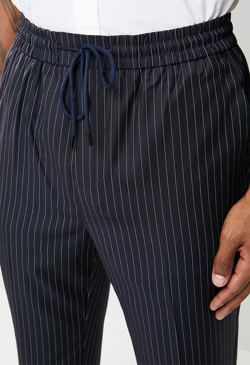 New Look - Pinstripe chino - navy