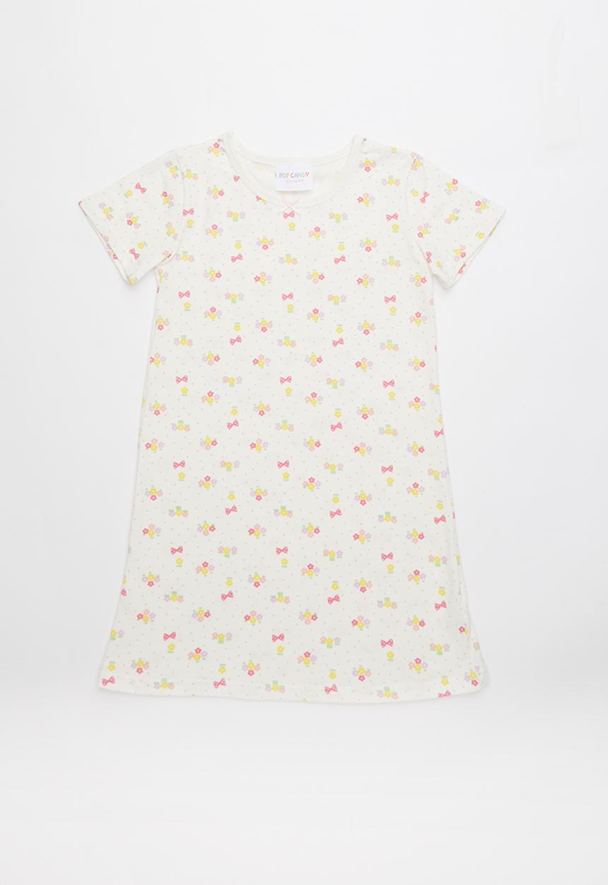 Pop Candy - Printed night dress - white