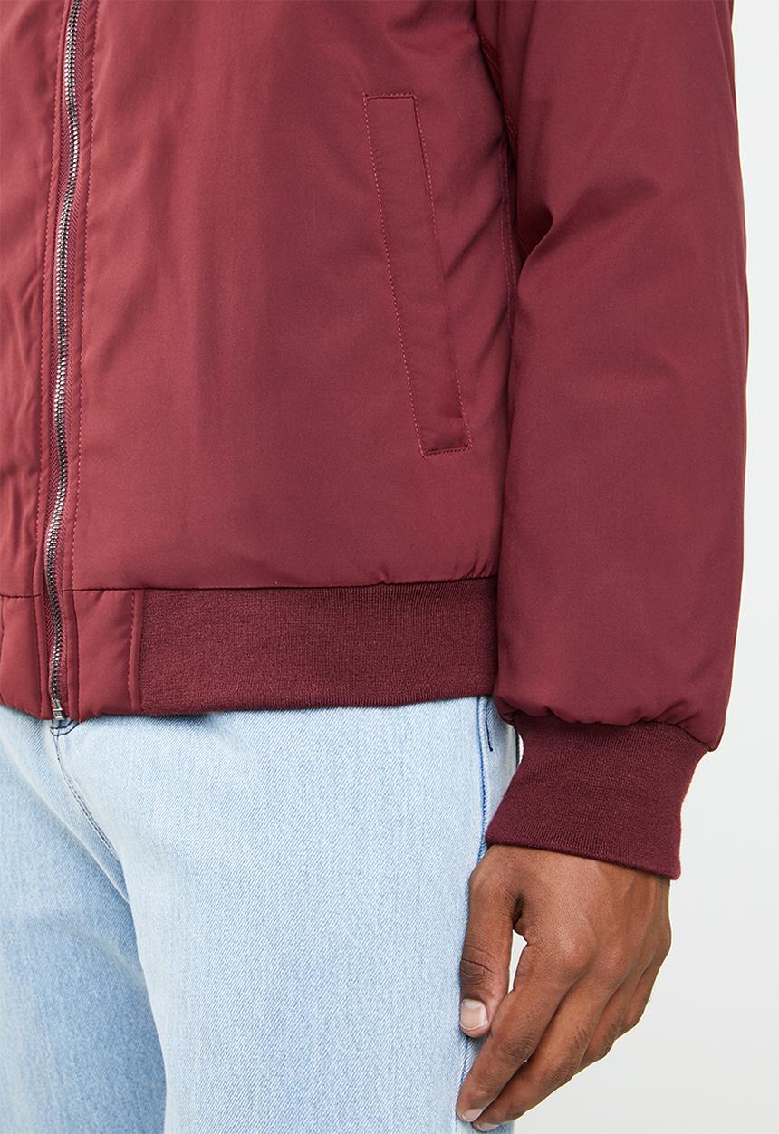 Superbalist - Padded harrington jacket - burgundy