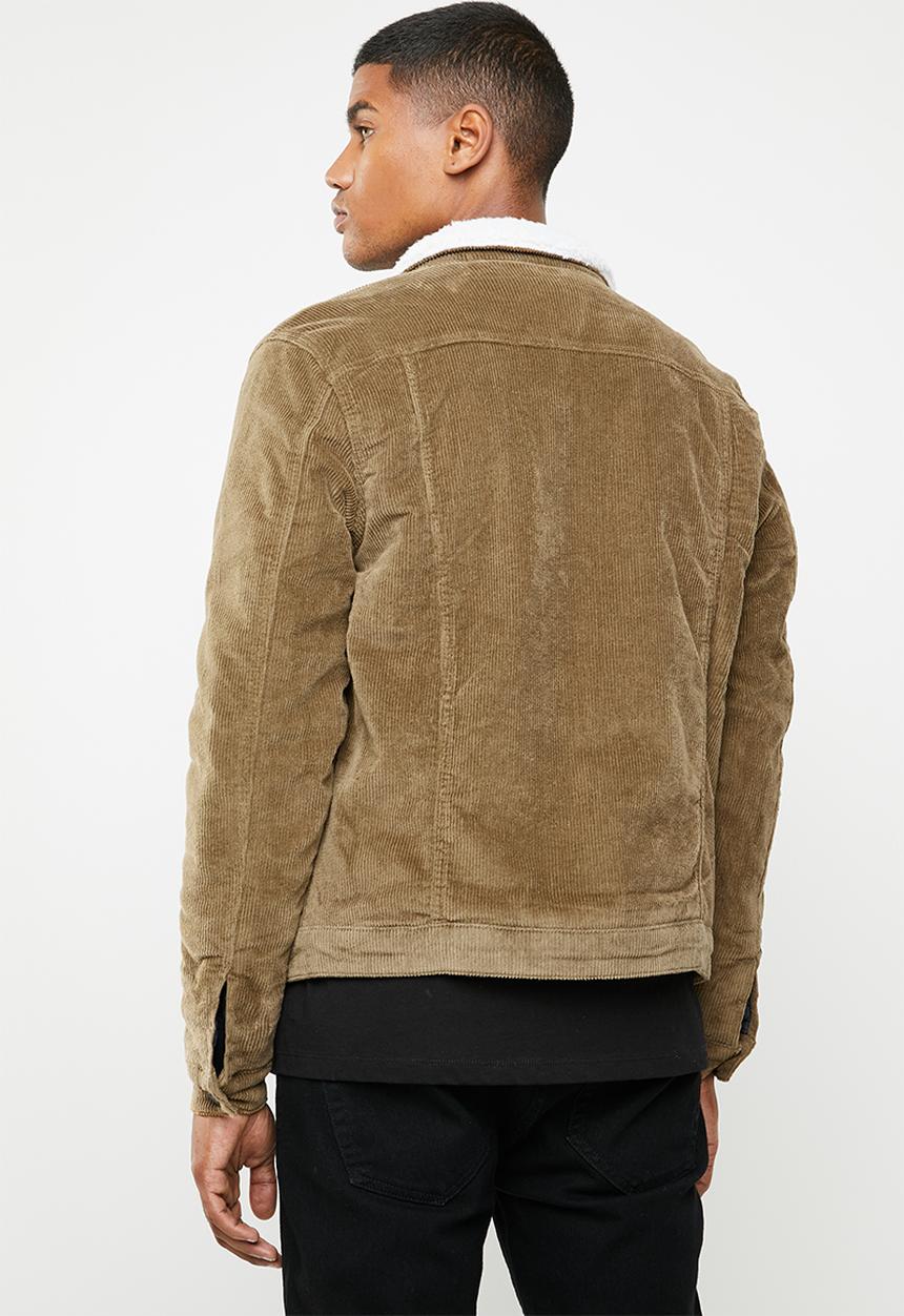 Only & Sons - Corduroy teddy jacket - brown 