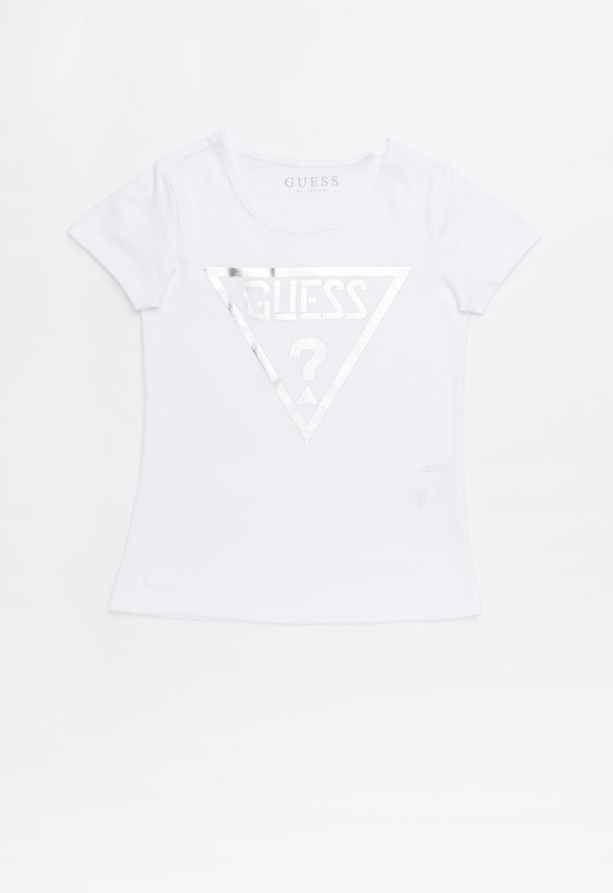 GUESS - Short sleeve holo tri tee - white