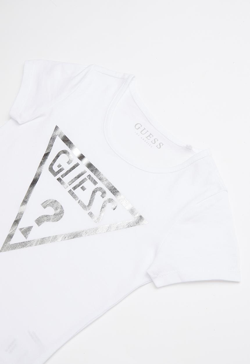 GUESS - Short sleeve holo tri tee - white