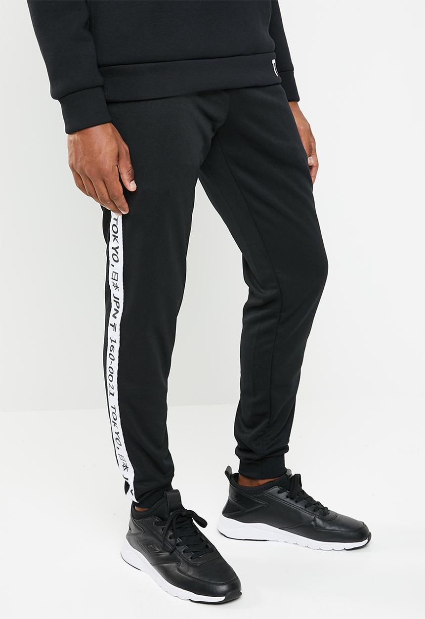 Only & Sons - Wf william poly cuff track pants exp - black