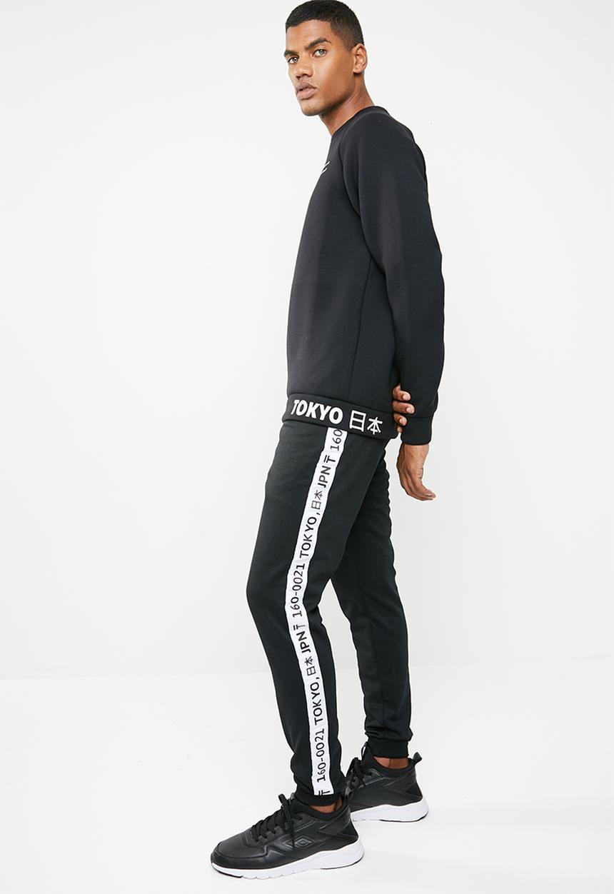 Only & Sons - Wf william poly cuff track pants exp - black