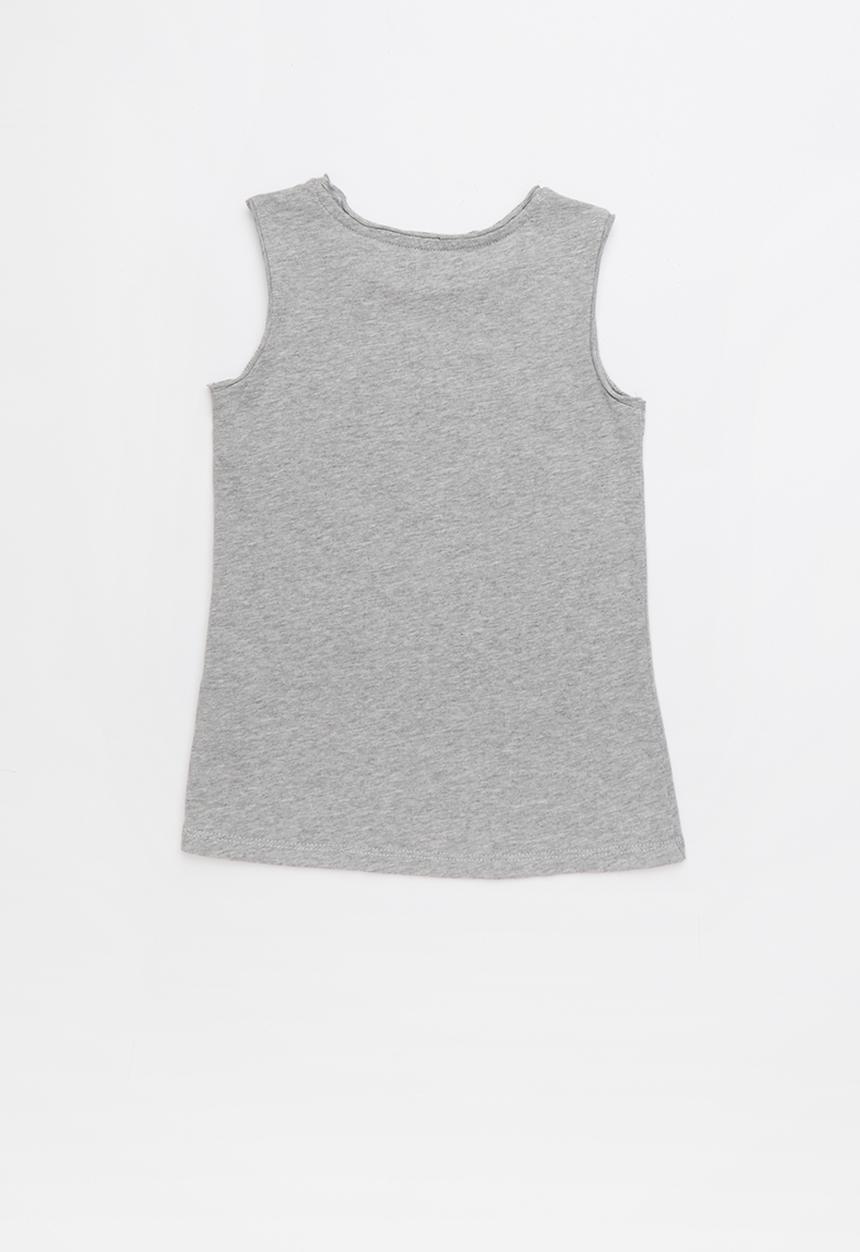 GUESS - Short sleeve muscle body heart tee - grey