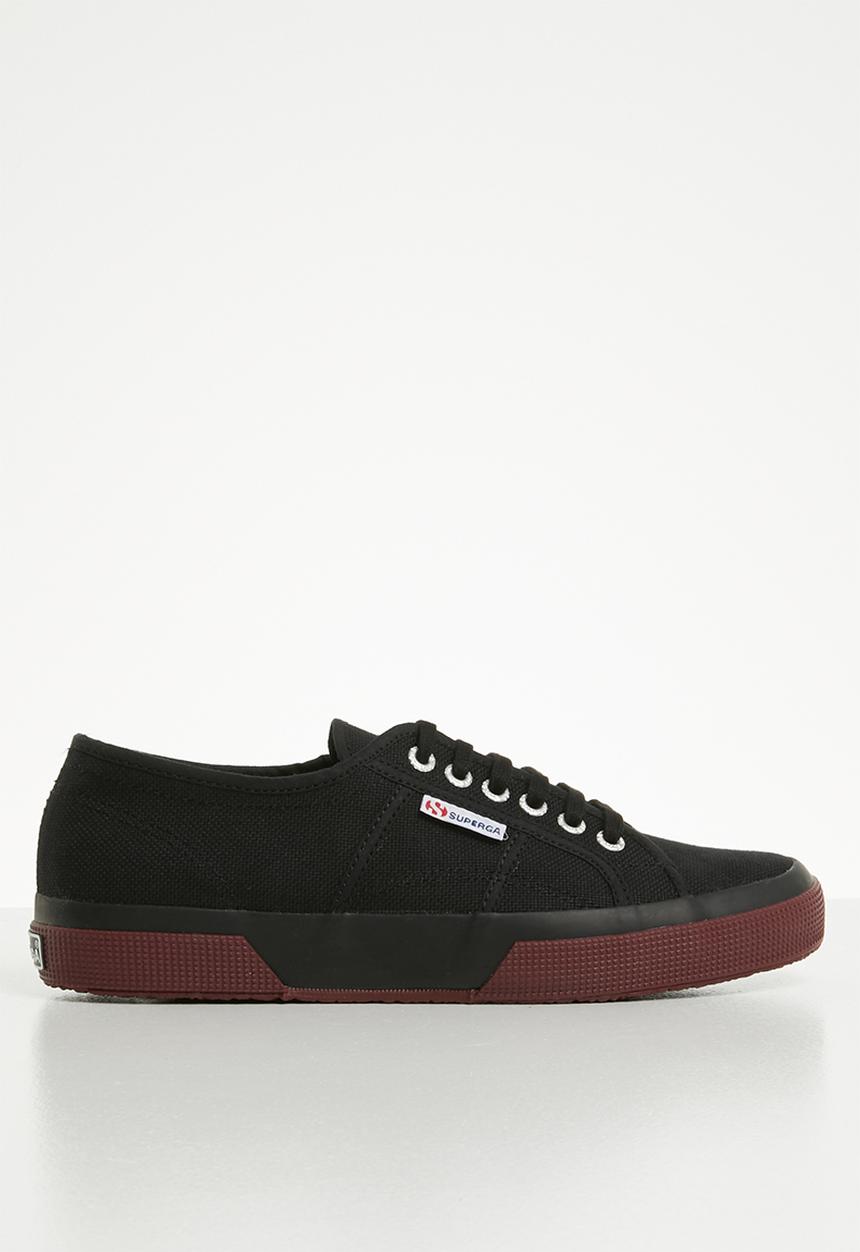 SUPERGA - 2750 contrast bumper canvas lo mens - l61 black/bordeaux