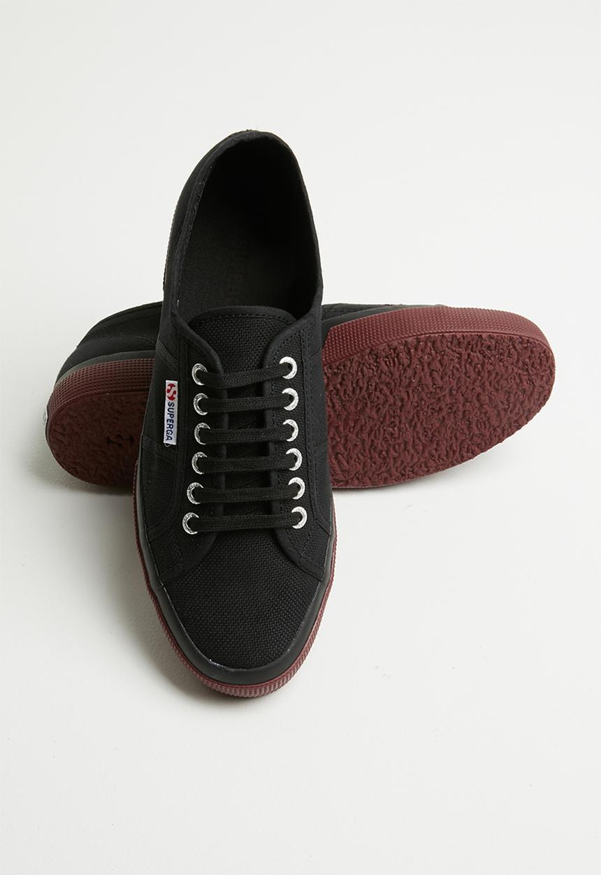 SUPERGA - 2750 contrast bumper canvas lo mens - l61 black/bordeaux