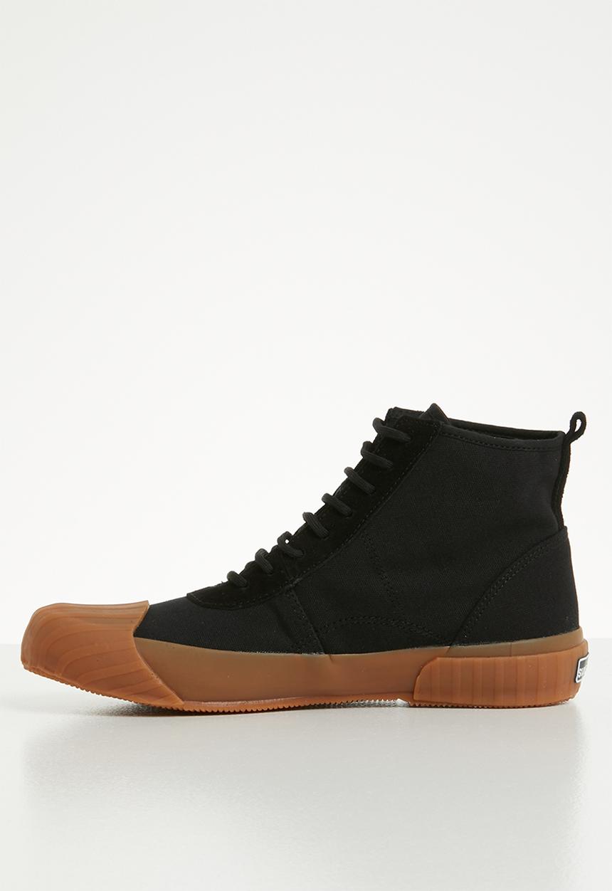 SUPERGA - 228 canvas logo boot - black/gum