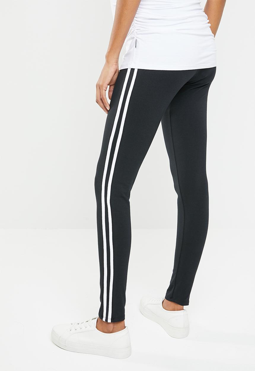 edit Maternity - Racing stripe leggings - black