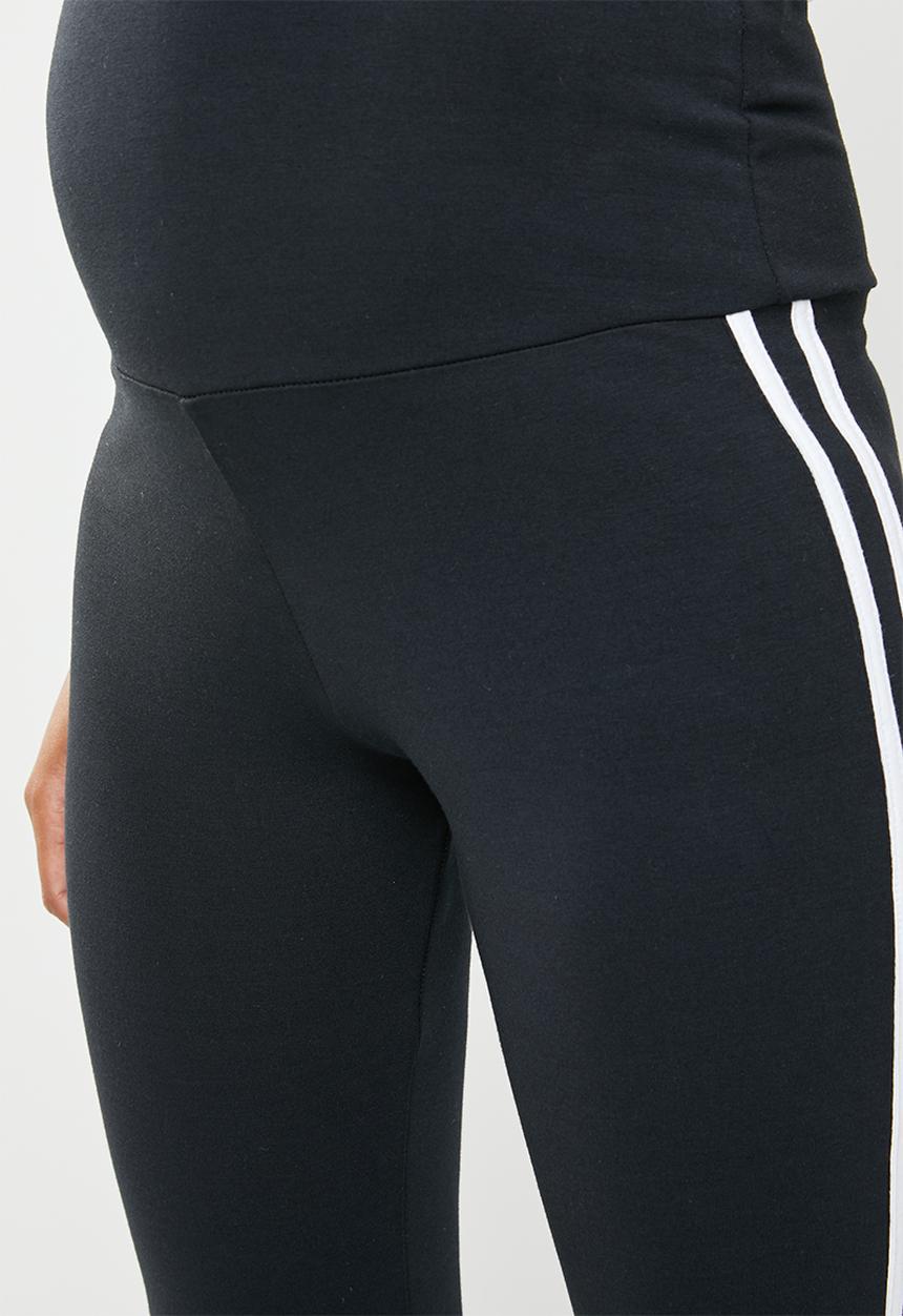 edit Maternity - Racing stripe leggings - black