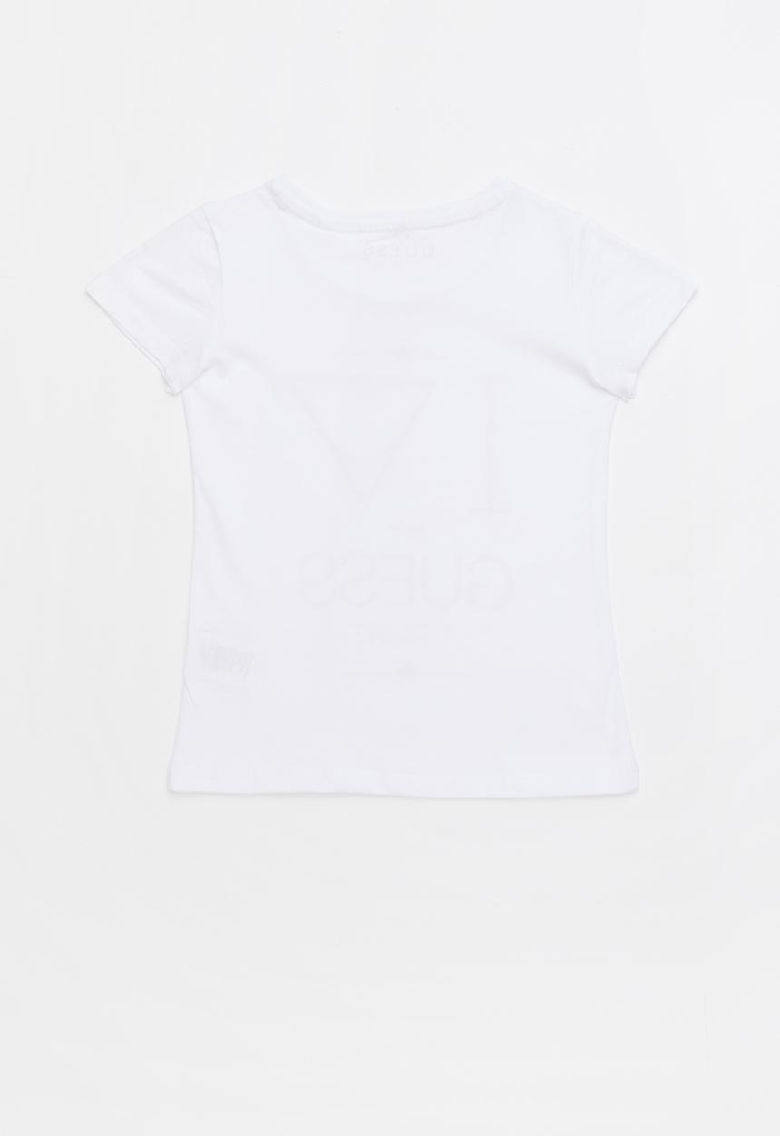 GUESS - Short sleeve tri fall off guess tee - white