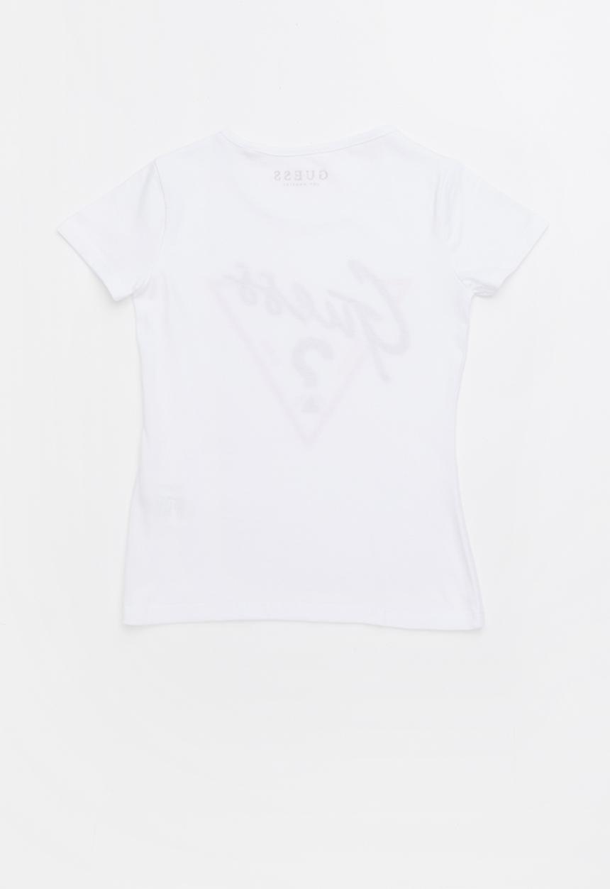 GUESS - Short sleeve raglan guess tee - white
