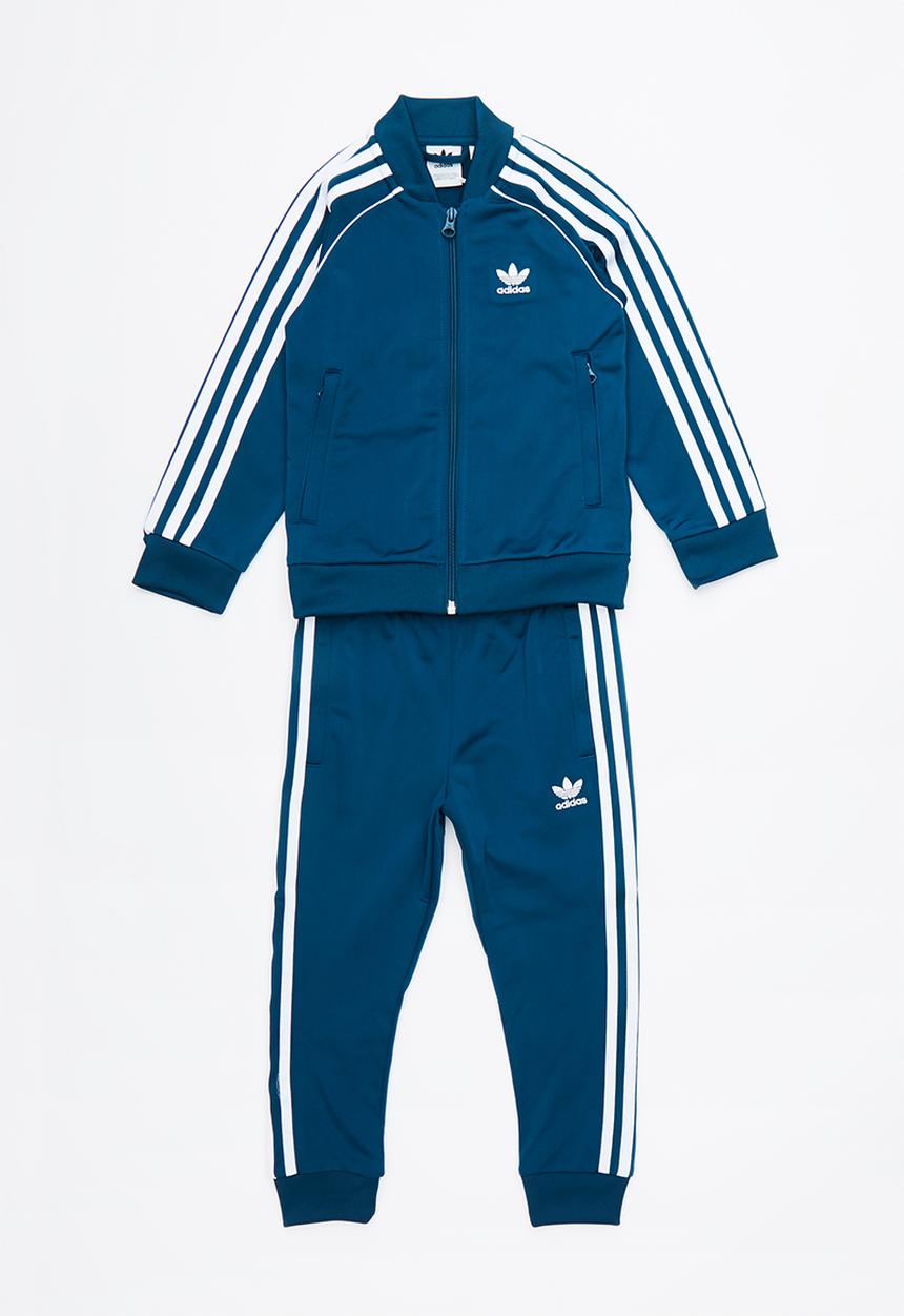 adidas Originals - Superstar track suit  - blue & white 