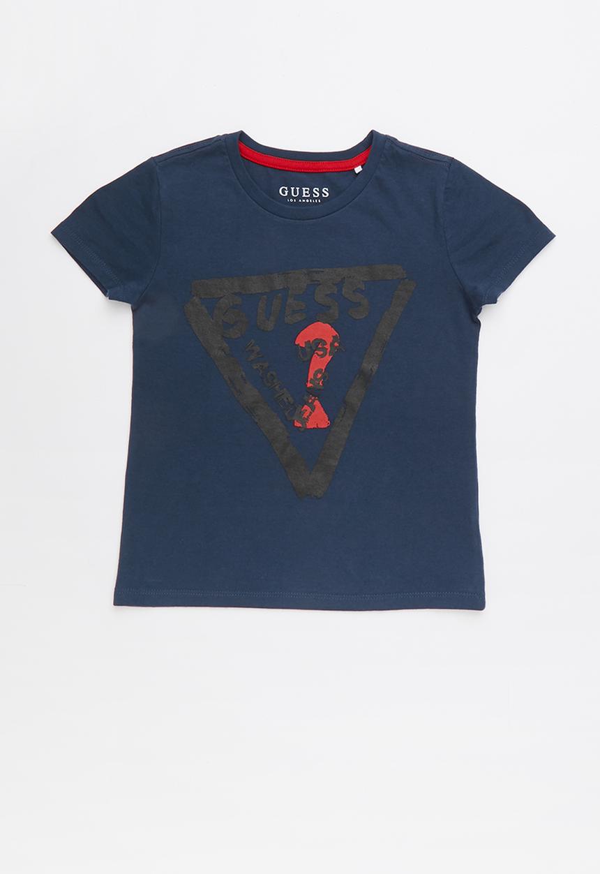 GUESS - Short sleeve guess plastol tee - navy